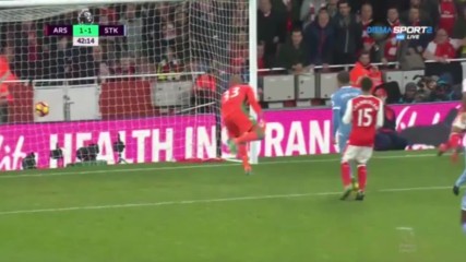 Арсенал - Стоук Сити 1:1 /първо полувреме/