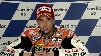 Andrea Dovizioso interview after the Brno Gp