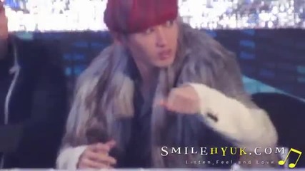 [fancam] 121229 Sbs Gayo - Eunhyuk focus (part 2)
