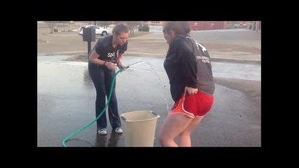 2 girls, 2 pepper spray bottles