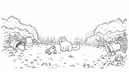 Simon's Cat in "tongue Tied"