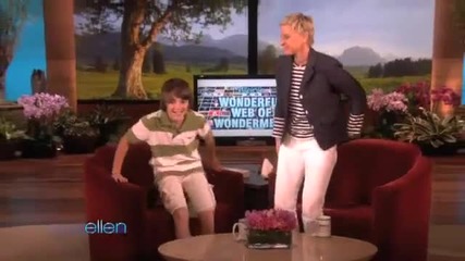 12 Year Old Web Sensation Greyson Chance Performs @ The Ellen Show 05 13 10 