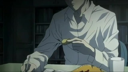 [death note] Сцената с картофеният чипс хд