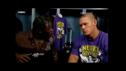 Wwe Raw 11.10.10 John Cena & R - Truth Backstage Segment 