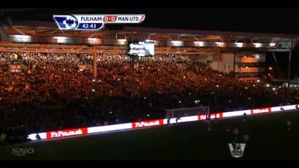 Вижте как спря токът по време на Фулъм - Манчестър Юнайтед (видео)