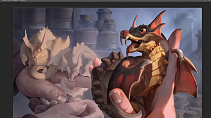 Digital fantasy painting timelapse_ Vampire dragon.mp4