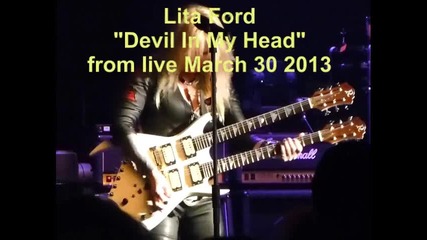 превод Lita Ford " Devil In My Head " /from live 2013