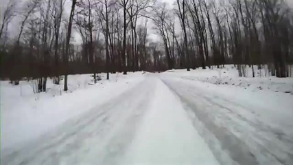 Ken Block дрифтва Фиеста на сняг 