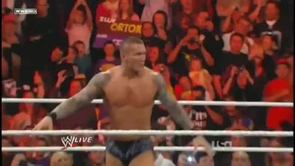 Randy Orton hits a Rko on David Otunga & Michael Mcgillicutty