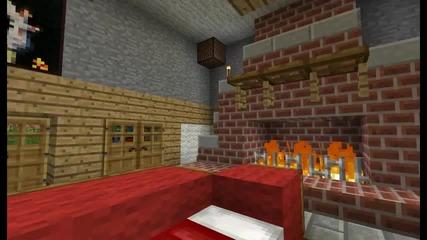Minecraft Tutorial- How to Build an Awesome Living Room (hd)