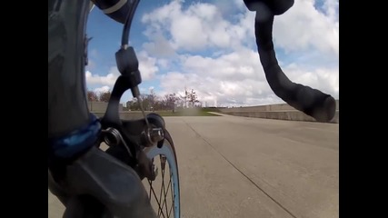 Каране на колело до езерото на чикаго
