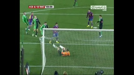 20.02.2010 Барселона 4 - 0 Сантандер гол на Тиаго