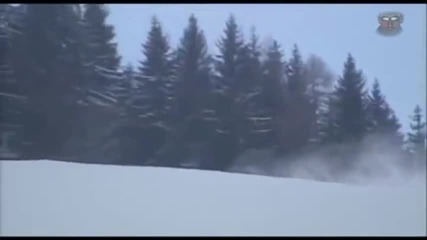 Пич кара Ламборджини по ски писта