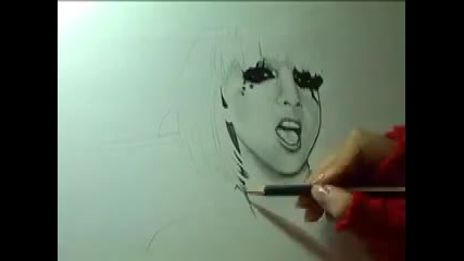 lady gaga bad romance drawing 