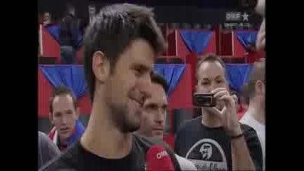 Novak Djokovic - Interview In German In St. Anton 