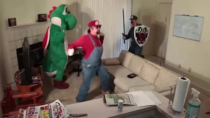 Супер Марио се развихри на Harlem Shake (смях)