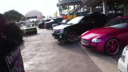 C2c Customs Posted Up @ 99_ Jamz Car Show!! Big Rims Eveywhere!!!!!