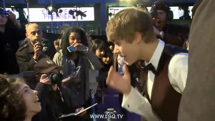 Never Say Never Premiere Justin Bieber Meets Uk Fans