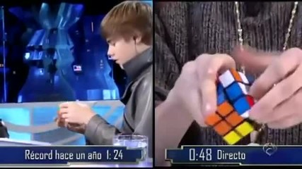 Джъстин не можа да подобри рекорда си при подреждане на кубчето на Рубик