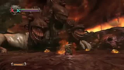 Dante`s Inferno Carberus Boss Fight Gameplay 