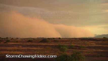 Масивна пясъчна буря в Финикс, Аризона 6.9.2014