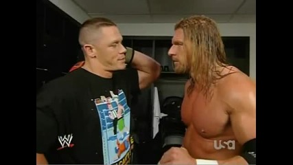 Triple H & Cena Backstage 6/23/08