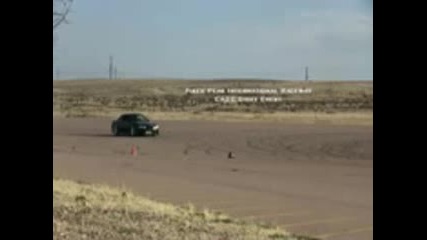 Turbocharged s14 Silvia 240sx drifting action