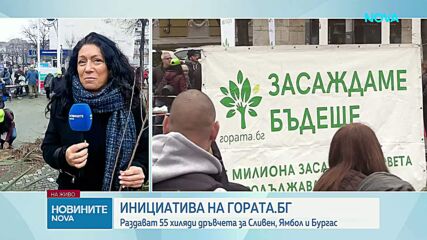 Инициативата „Гората.бг” раздава 55 000 дръвчета в Бургас, Сливен и Ямбол