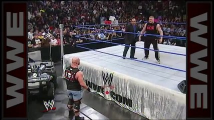 _stone Cold_ Steve Austin confronts Brock Lesnar days