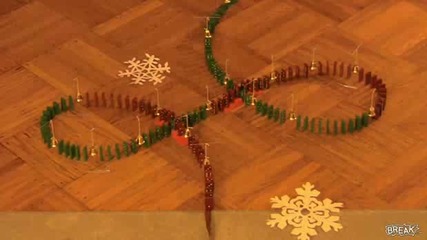 Christmas Carol of the Bells With Dominoes Video 