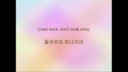 Kim Heechul, Kim Sungki, Hong Ji Min & Kim Heewon - (don't Walk Away) [han & Eng]