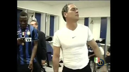 Coppa Italia Final : Inter - Roma - Celebration in dressing room 