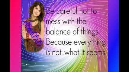 Selena Gomez Everything is Not what it Seems( New Version) Lyrics