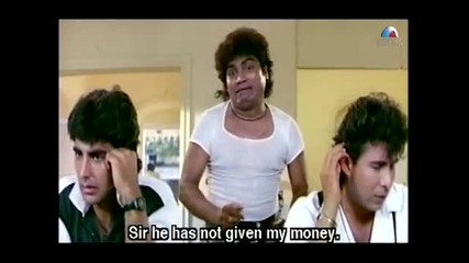 Johnny Lever comes to the Police Station to Meet Shakti Kapoor (khiladi)