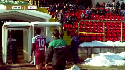 Феновете на Ботев Враца замеряха със снежни топки Чандъров