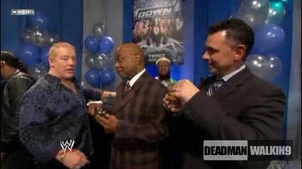 Decade of Smackdown - Backstage 1 - With Teddy Long, Finlay, Cm Punk, Santino Marella и други | Hq 