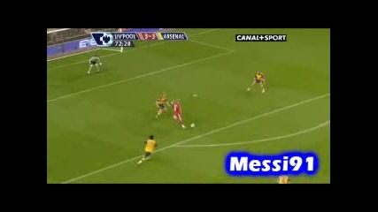 21.04 Втория гол на Фернандо Торес ! Ливърпул - Арсенал 4:4