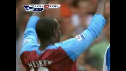 Астън Вила 3:1 Блекбърн - гол на Хески