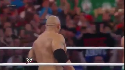 The Rock vs John Cena Wrestlemania 28 part 1