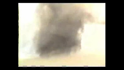 A Fire Tornado Spun By A Forest Fire