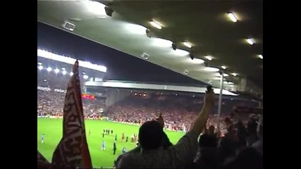 Ливърпул - Челси (шл полуфинал 2005) атмосфера на Анфийлд