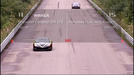 Corvette Zr1 vs Mercedes Cl65 Amg ! H D 