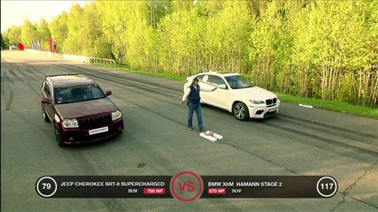 Jeep Srt-8 vs Bmw X6m