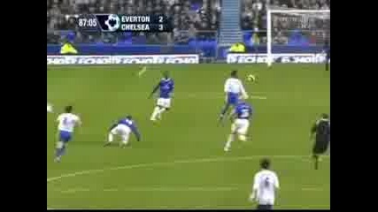 Everton - Chelsea 2 - 3 Drogba