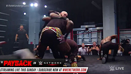 The Hurt Business and The Viking Raiders brawl in Raw Underground: Raw, Aug. 24, 2020
