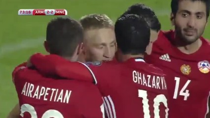 Армения 3 - 2 Черна гора ( Квалификация за световното 2018 ) ( 11/11/2016 )