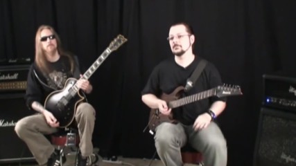 Ihsahn Samoth from Emperor guitar session