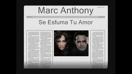 Изпарява Се Твоята Любов - Marc Anthony (превод)