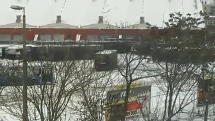 crazy bus driver makes drift
