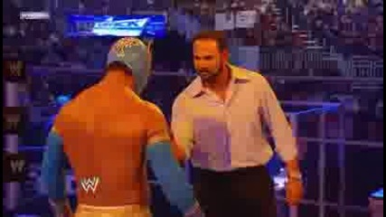 Sin Cara Vs Tyson Kidd Разбиване 06/05/11
